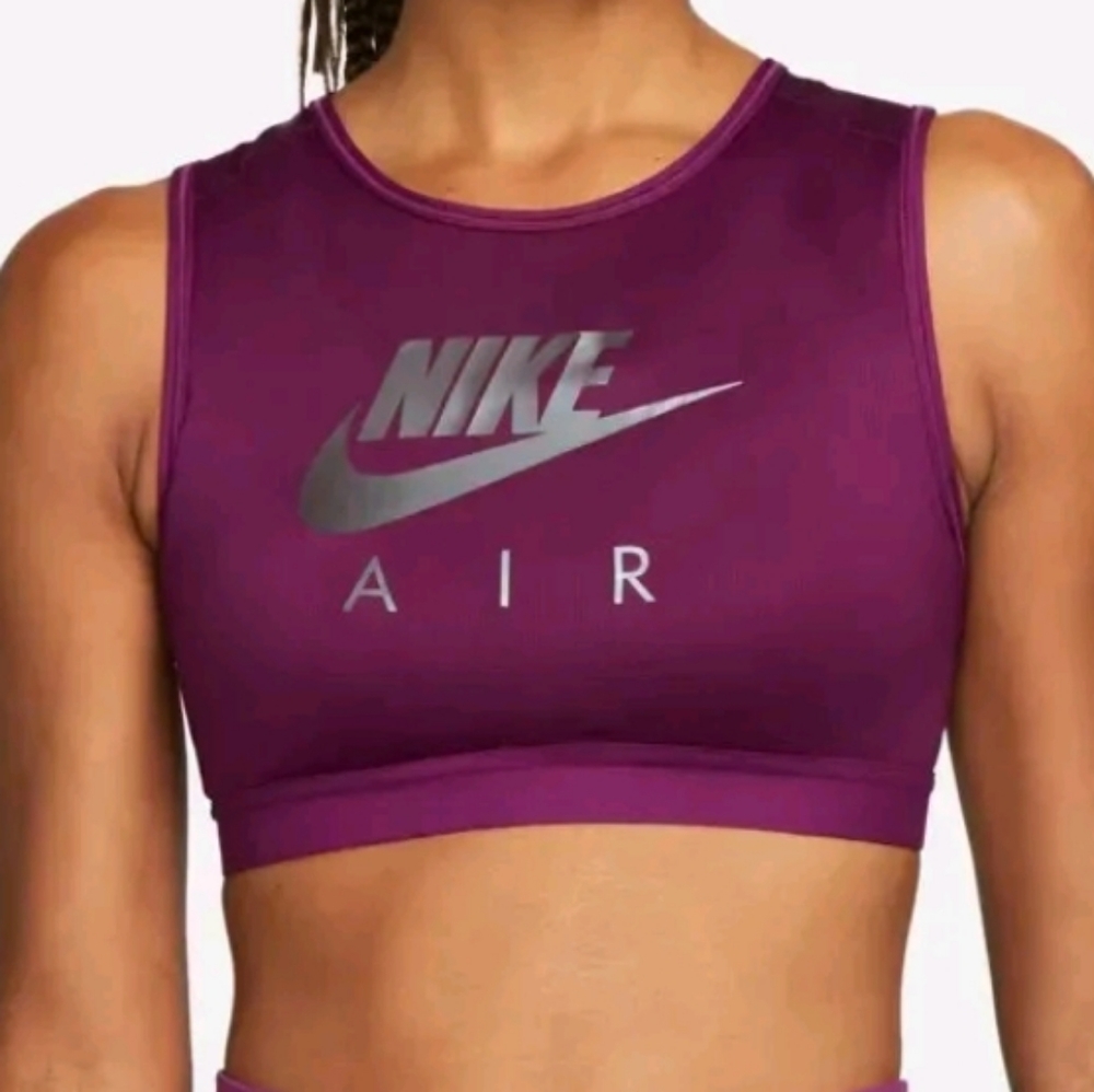 Nike Swoosh Sports Bra Halter Top Size Large
